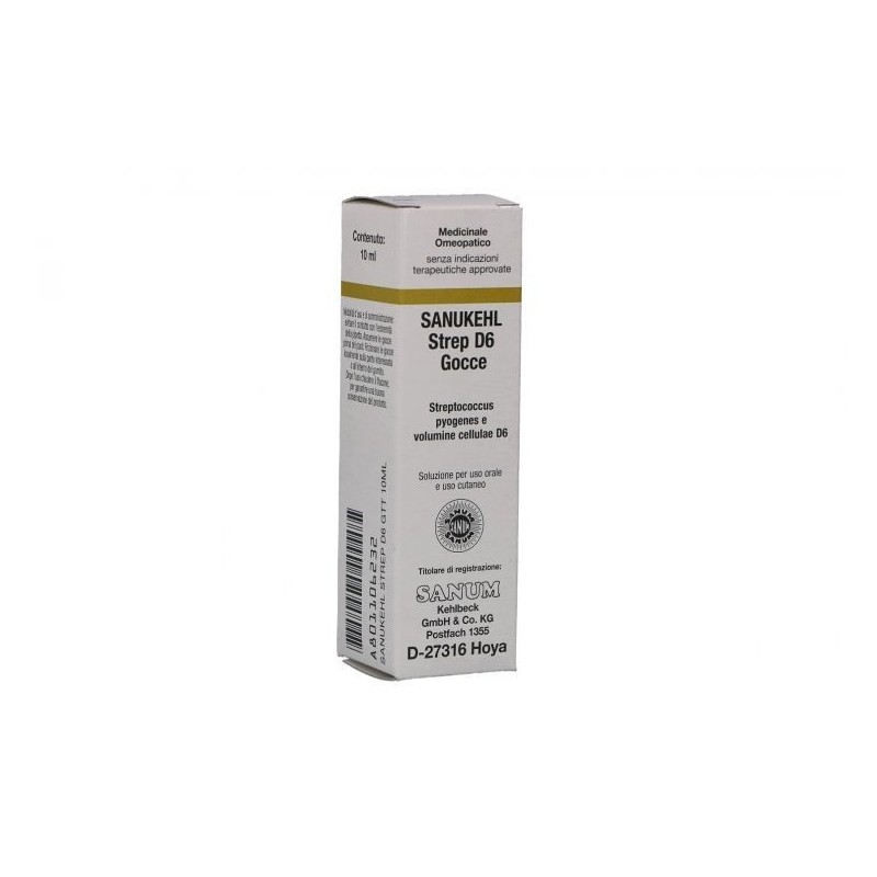Sanukehl strep d6 gocce 10 ml Sanukehl strep d6 gocce 10 ml