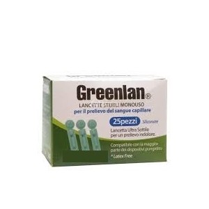 Lancette pungidito greenlan 25 pezzi