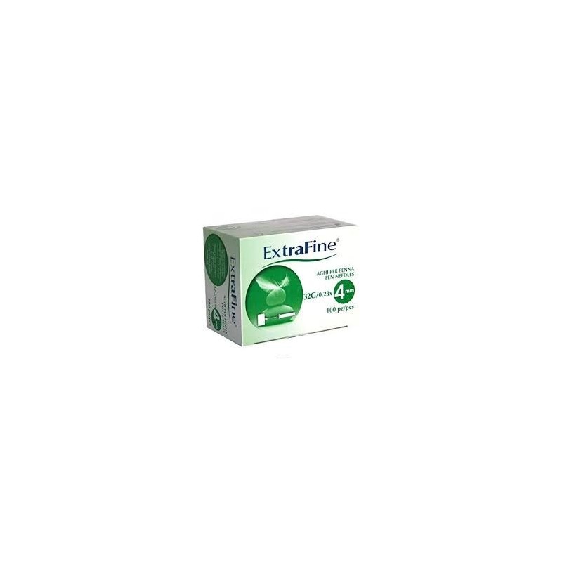 Ago per penna da insulina extrafine gauge 32 4 mm 100 pezzi
