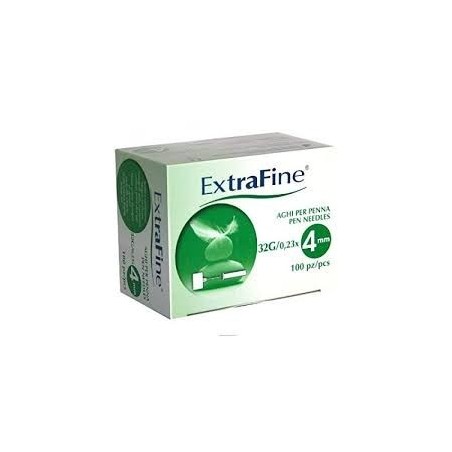 Ago per penna da insulina extrafine gauge 32 4 mm 100 pezzi