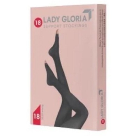 Ladygloria 18 collant punta aperta daino 2