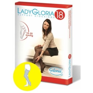 Ladygloria 18 autoreggente punta aperta daino 2