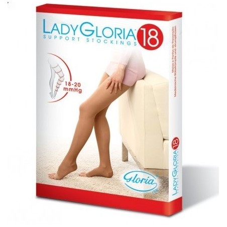 Ladygloria 18 autoreggente punta aperta daino 5