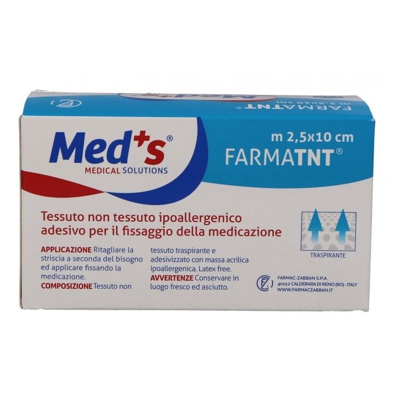 Cerotto meds farmatessuto non tessuto tessuto non tessuto fix 250x10 cm
