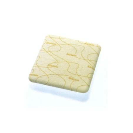 Medicazione biatain in schiuma di poliuretano con bordo adesivo in silicone 12,5x12,5 cm 10 pezzi