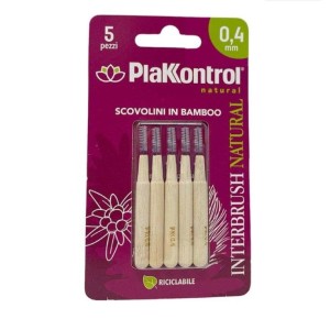 Plakkontrol natural kontrol interbrush 0,4mm 5 pezzi