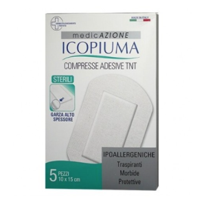 Compresse adesive tessuto non tessuto 10 x 15 cm 5 pezzi