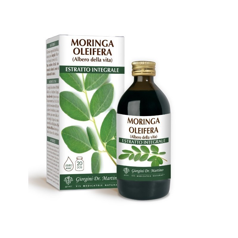 Moringa oleifera estratto integrale 200 ml Moringa oleifera estratto integrale 200 ml