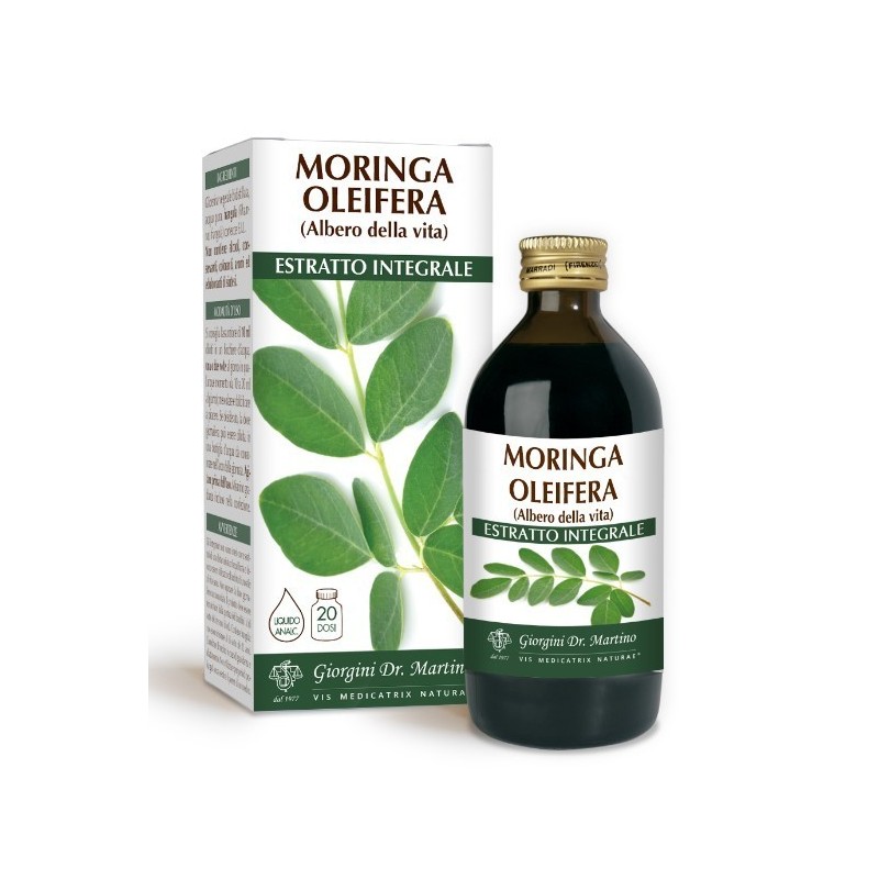 Moringa oleifera estratto integrale 200 ml Moringa oleifera estratto integrale 200 ml