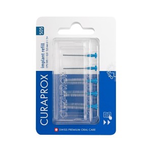 Curaprox capsule 505 implant refill 5 scovolini blue Curaprox capsule 505 implant refill 5 scovolini blue