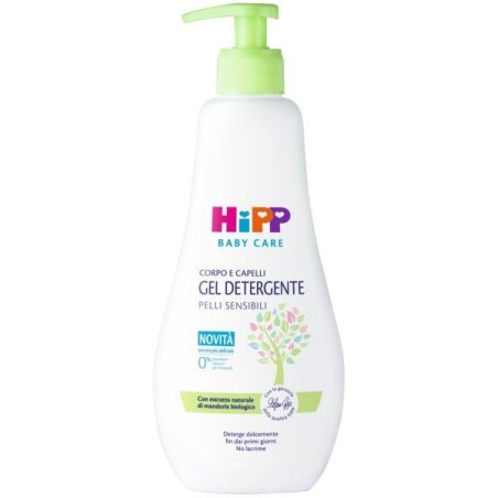 Hipp baby care gel detergente corpo capelli 400 ml