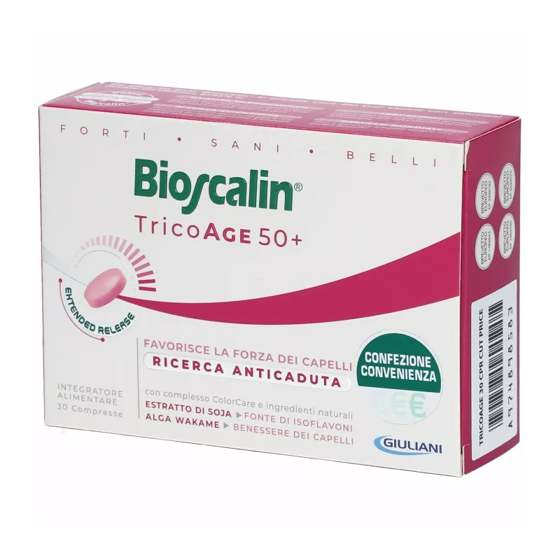 Bioscalin tricoage 30 compresse taglio prezzo