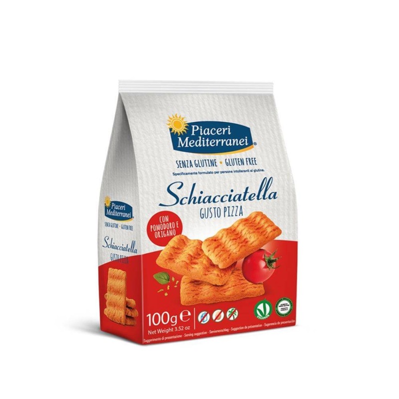 Piaceri mediterranei schiacciatella pizza 100 g Piaceri mediterranei schiacciatella pizza 100 g