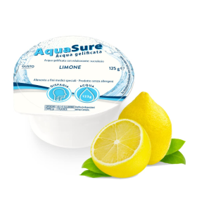 Aquasure acqua gelificata limone edulcorata multipack 4 pezzi da 125 g Aquasure acqua gelificata limone edulcorata multipack 4 pezzi da 125 g