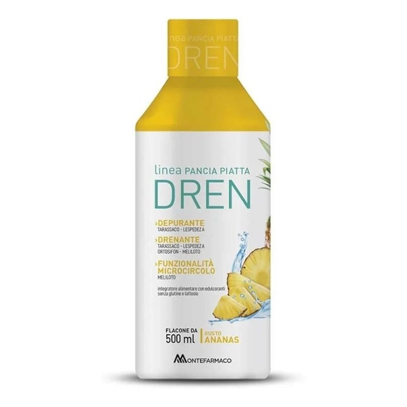 Pancia piatta dren 500 ml ananas