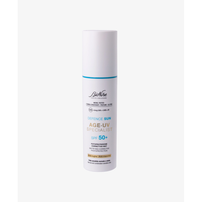 Defence sun age uv specialist 50+ fotoprotezione correttivamat 50 ml Defence sun age uv specialist 50+ fotoprotezione correttivamat 50 ml