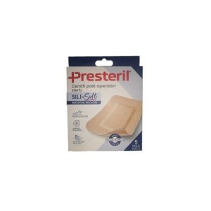 Cerotto presteril sili-soft skin post operatorio 10x10 cm 5pezzi