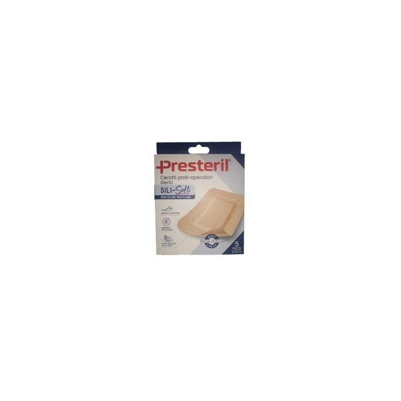 Cerotto presteril sili-soft skin post operatorio 10x10 cm 5pezzi