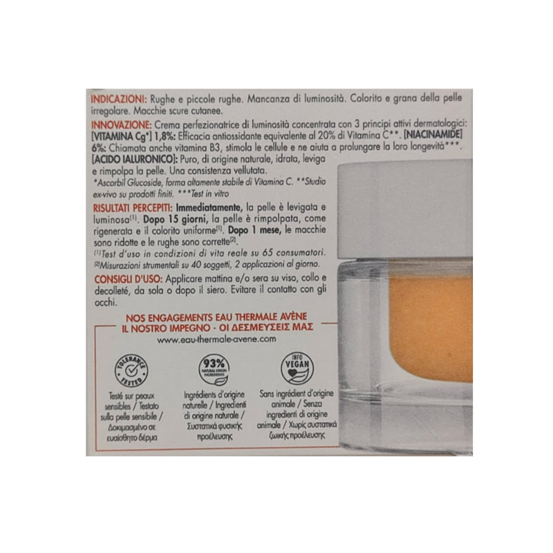 Avene vitamin activ giorno crema luminosita' 50 ml Avene vitamin activ giorno crema luminosita' 50 ml