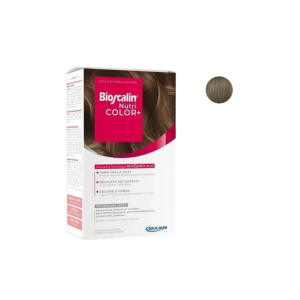 Bioscalin nutri color+ 6,01 biondo scuro freddo crema colorante 40 ml + rivelatore crema 60 ml + shampoo 12 ml + balsamo12 ml + 