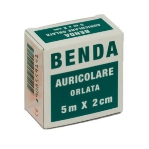 Benda orlata a rete in garza idrofila 5x200 cm