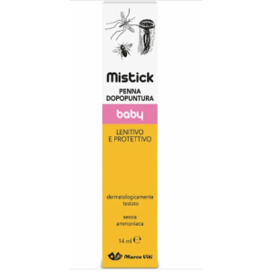 Mistick baby penna gel dopopuntura zanzare in tubo con astuccio
