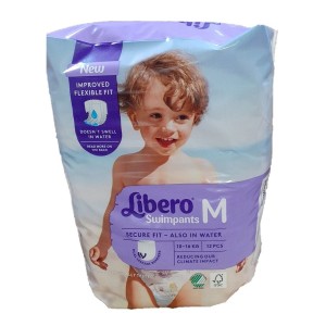 Pannolini mare/piscina libero swim pants per bambino 7/16 kg12 pezzi