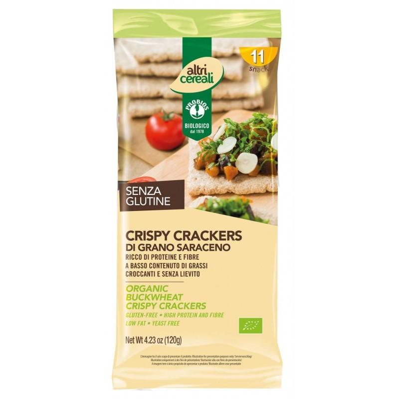 Probios crispy crackers grano saraceno 120 g Probios crispy crackers grano saraceno 120 g