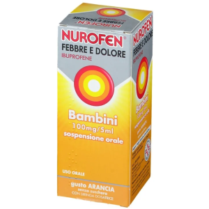 Nurofen febbre e dolore orale sosp 100 ml 200 mg/5 ml arancia senza zucchero con siringa