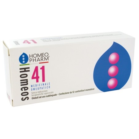 Homeos 41 globuli 12 tubi Homeos 41 globuli 12 tubi