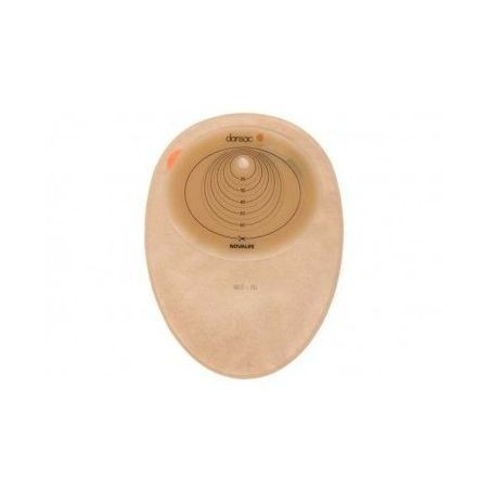 Placca per colo/ileo e urostomia autoportante flangia semovente a spessore ridotto nova 2 ritagliabile 43mm 5 pezzi