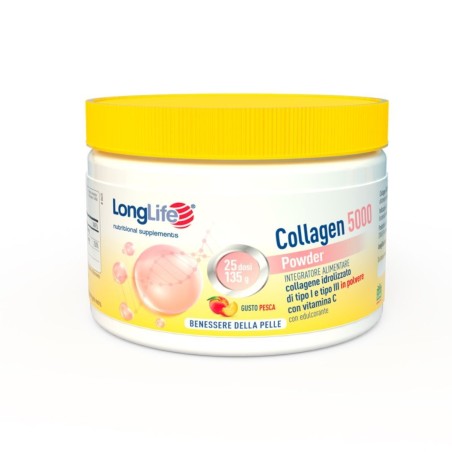 Longlife collagen 5000 powder pesca 130 g Longlife collagen 5000 powder pesca 130 g