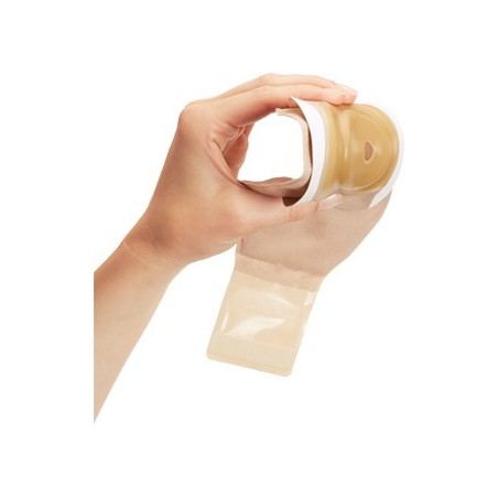 Hollister moderma flex ceraplus sacca aperta convessa soft maxi per ileostomia con finestra ritagliata 15-38 mm 30 pezzi