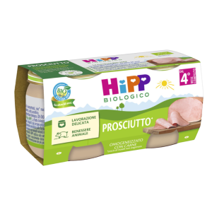 Hipp bio omogeneizzato prosciutto 2 pezzi da 80 g