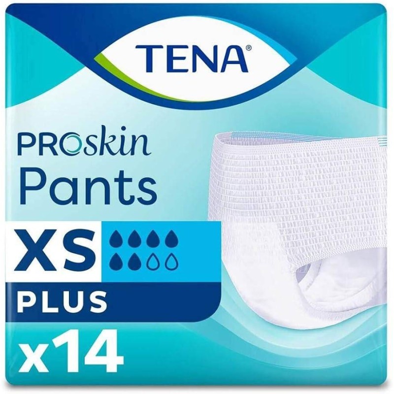 Pannolone a mutandina tena pants plus xs 14 pezzi
