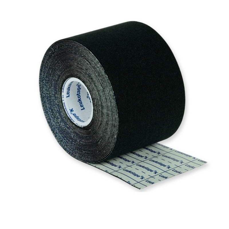 Benda adesiva actimove leukotape k taping fisioterapico larghezza 5 cm lunghezza 5 m colore nero in rotolo Benda adesiva actimove leukotape k taping fisioterapico larghezza 5 cm lunghezza 5 m colore nero in rotolo