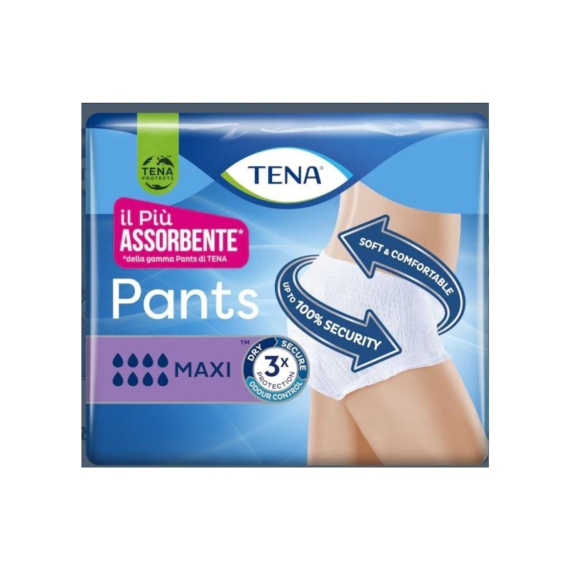 Pannolone a mutandina tena pants maxi xl 10 pezzi Pannolone a mutandina tena pants maxi xl 10 pezzi
