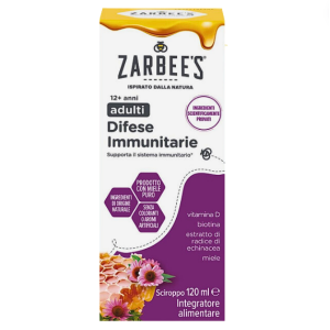 Zarbee's difese immunitarie adulti sciroppo 200 ml Zarbee's difese immunitarie adulti sciroppo 200 ml