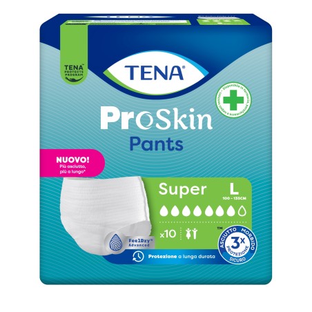 Pannolone a mutandina tena pants super l 10 pezzi