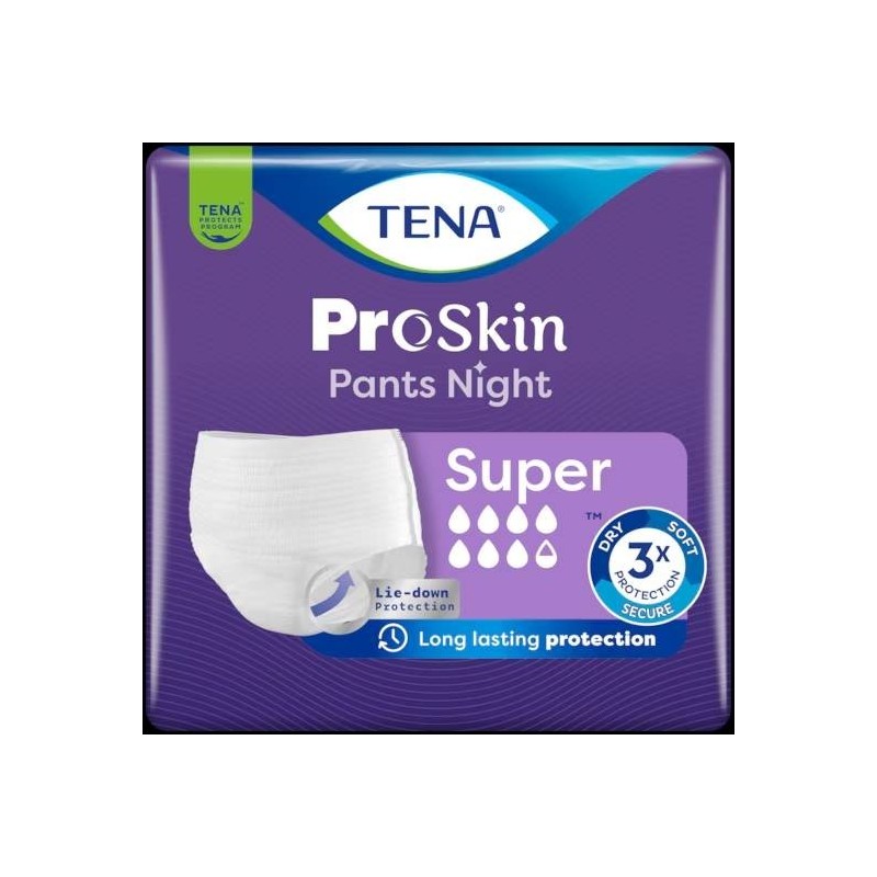 Pannolone a mutandina tena pants night super l 10 pezzi