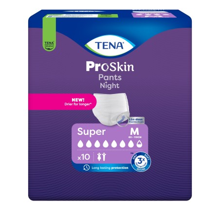 Pannolone a mutandina tena pants night super m 10 pezzi