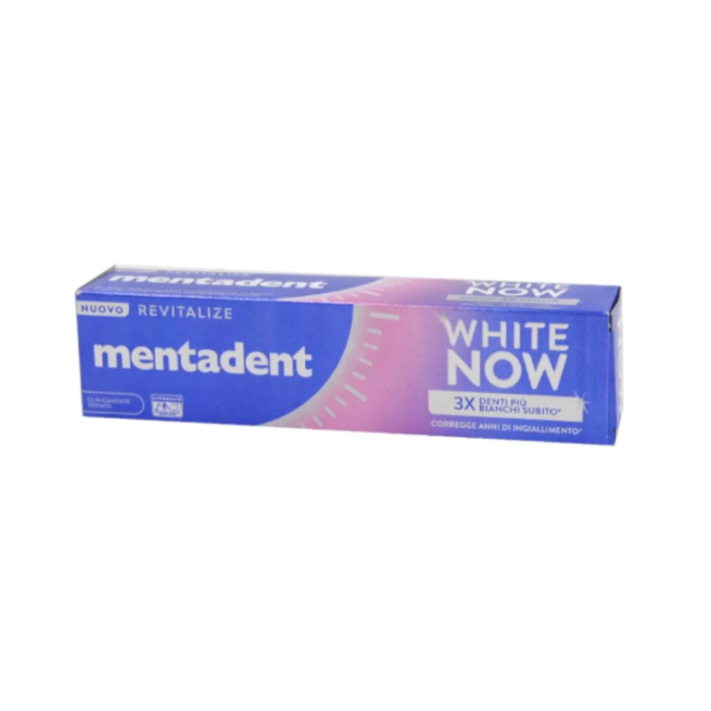 Mentadent dentifricio white now revitalize 75 ml
