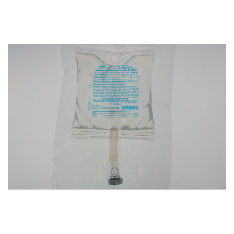 Sodio cloruro salf 1 sacca soluz infus 250 ml 0,9% Sodio cloruro salf 1 sacca soluz infus 250 ml 0,9%