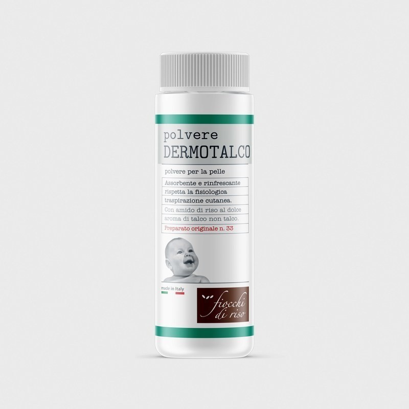 Fiocchi di riso dermotalco 100 g rinfrescante assorbente