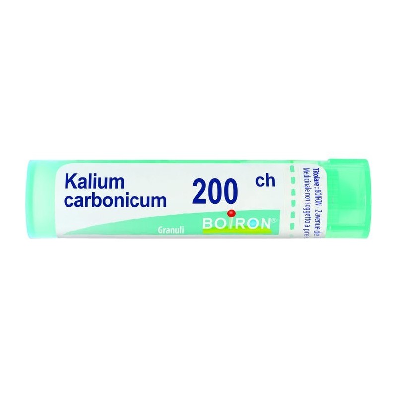 Kalium carbonicum boiron 80 granuli 200 ch contenitore multidose Kalium carbonicum boiron 80 granuli 200 ch contenitore multidose