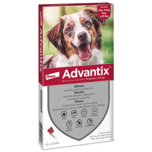 Advantix spot-on per cani oltre 10 kg fino a 25 kg