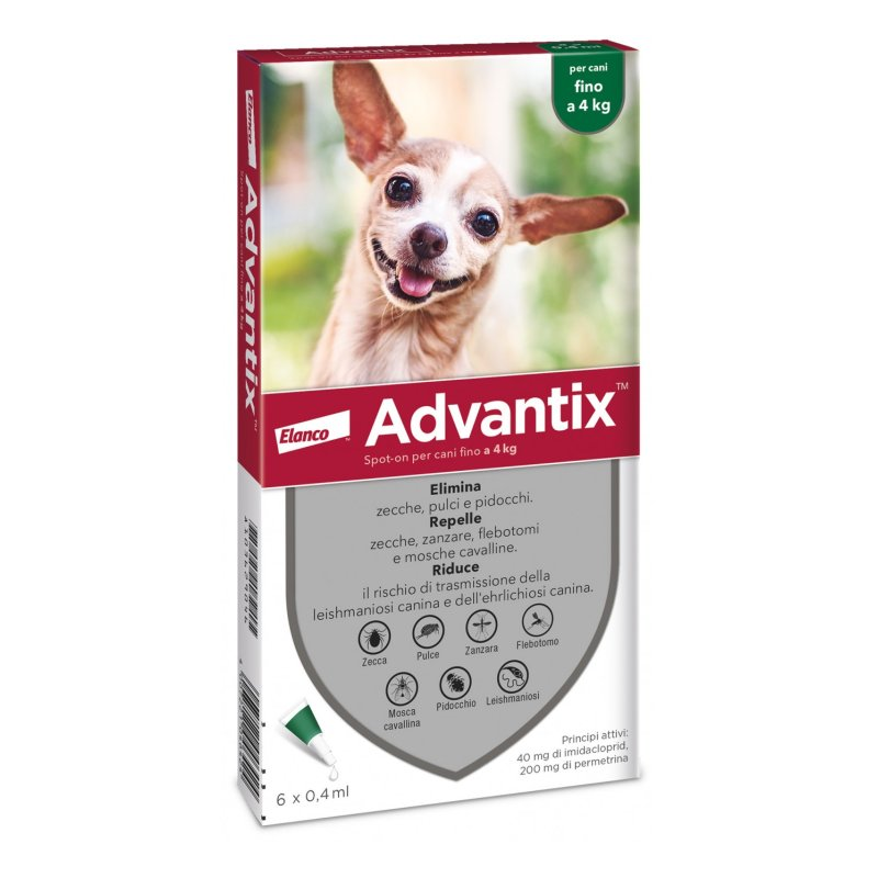 Advantix spot-on per cani fino a 4 kg