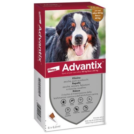 Advantix spot-on per cani oltre 40 kg fino a 60 kg