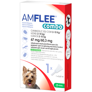 Amflee combo 67 mg/60,3 mg soluzione spot-on per cani di taglia piccola