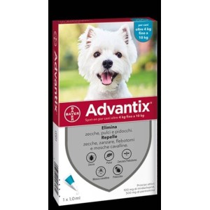 Advantix spot-on per cani oltre 4 kg fino a 10 kg Advantix spot-on per cani oltre 4 kg fino a 10 kg
